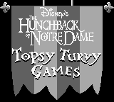 Hunchback of Notre Dame box art for GameBoy